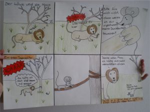 Fabel: Der Löwe und die Maus