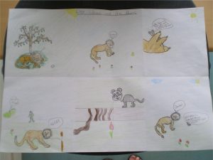 Fabel: Der Löwe und die Maus