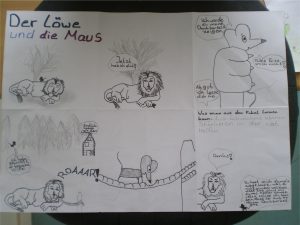 Fabel: Der Löwe und die Maus