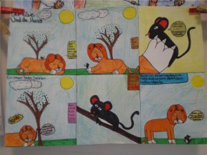 Fabel: Der Löwe und die Maus