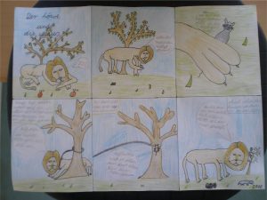Fabel: Der Löwe und die Maus