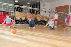 Pralympischer Tag 2015 der Mary-Poppins Grundschule, Goalball