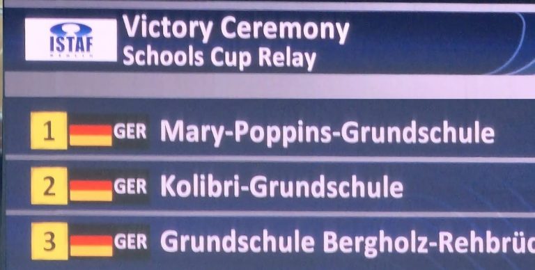 Erster Platz beim ISTAF Schools Cup 2022