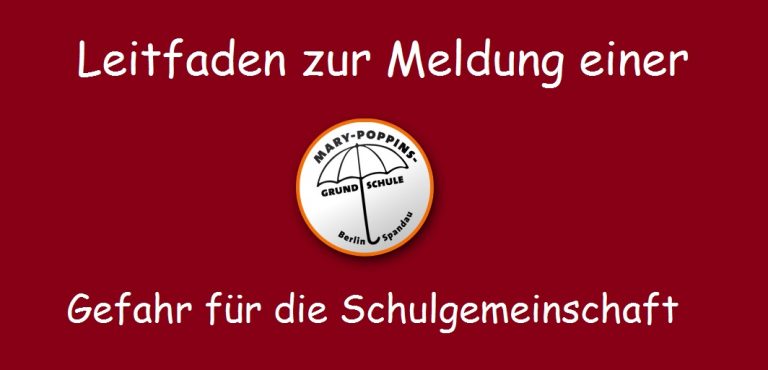 Leitfaden zum Verhalten bei Gefahrensituationen