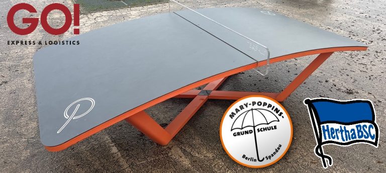 2 Teqball-Tische für unsere Schule