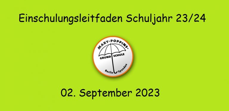 Einschulungsleitfaden 2023/2024